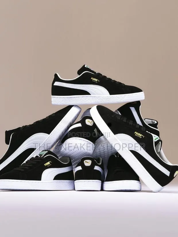 Puma Suede Black and White Ps Sneakers Available · Photo 1