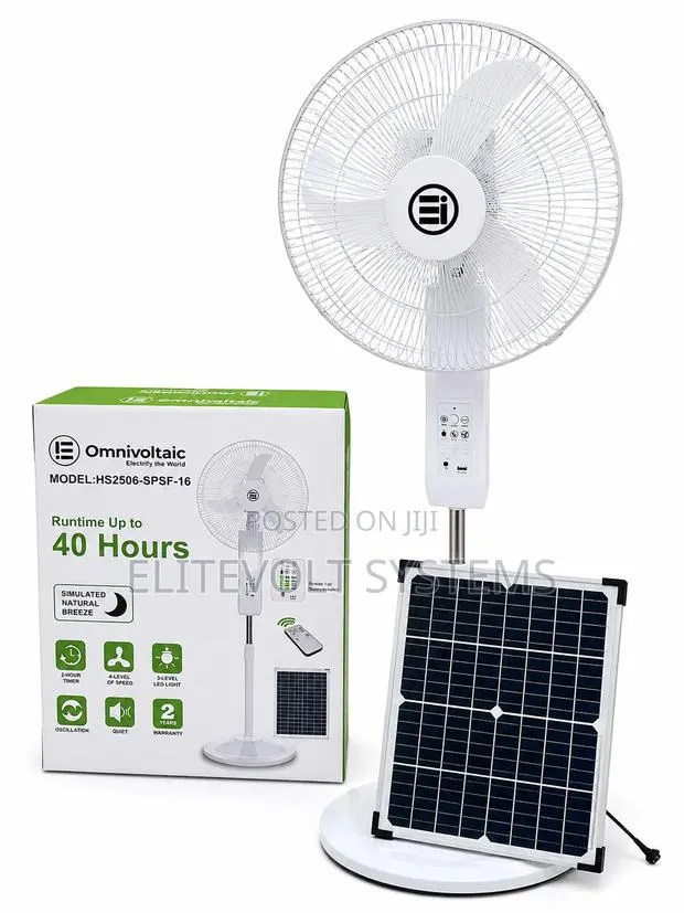 Solar Stand Fan · Photo 1