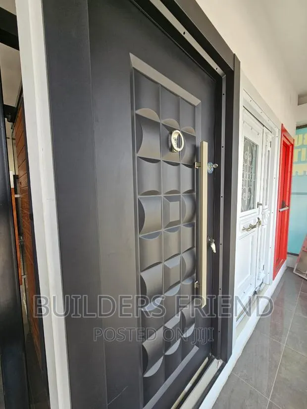 All Black Turkish Full Metallic Heavy Security Door Complete · Photo 1