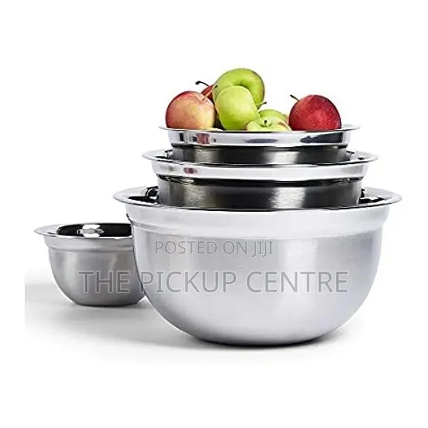 Basic Essentials 4 Piece Stainless Steel Mixing Bowl Set · Photo 1