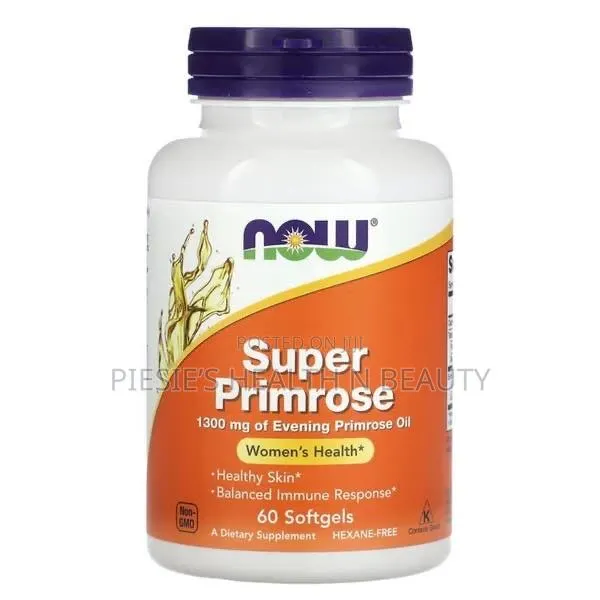 Now Super 1300mg Evening Primrose Oil Softgel for Women's Health, 60s · Photo 1
