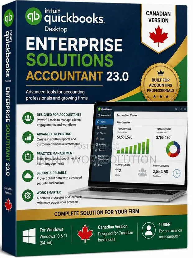 Intuit QuickBooks Desktop Enterprise Solutions Accountant 23.0 Windows · Photo 1