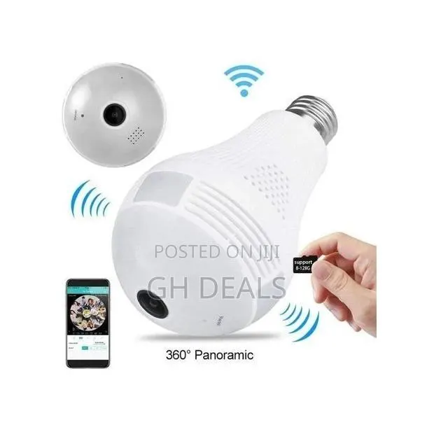 Mini Panoramic Bulb Camera HD 1080P 360 Degree Fisheye Wifi · Photo 1