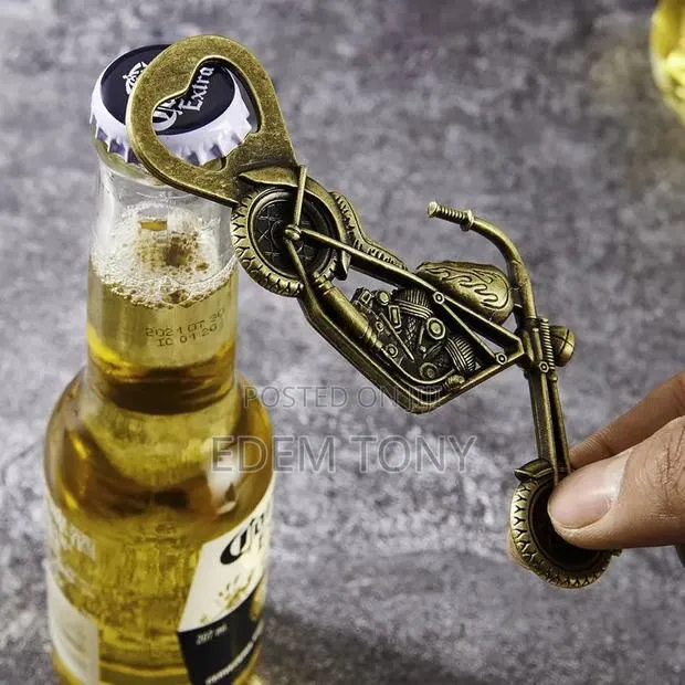 Antique Vintage Motorcycle Wine Bottle Opener · Photo 1