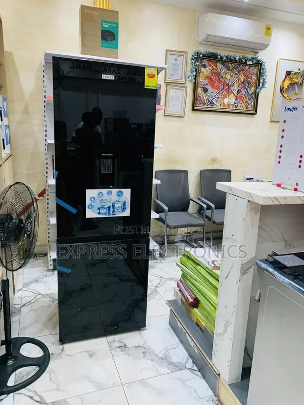 Brand New Black Mirror Double Door Fridge 311l Legacy · Photo 1