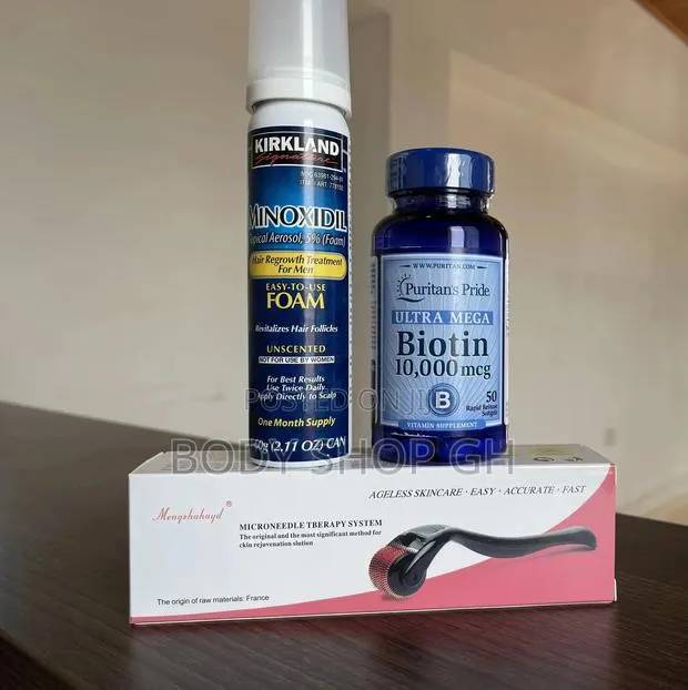 Kirkland Foam + Biotin + Derma Roller Beard Hair Growth · Photo 1