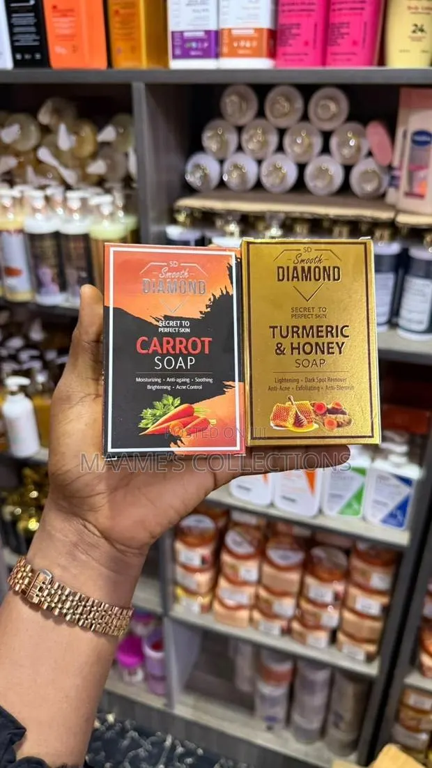 Smooth Diamond Vitamin C Tumeric and Honey Soap ( GH₵ 60 Each ) · Photo 1