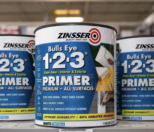Zinsser Bulls Eye 1-2-3 Water-Based Primer 1 Gallon 3.78L · Photo 1