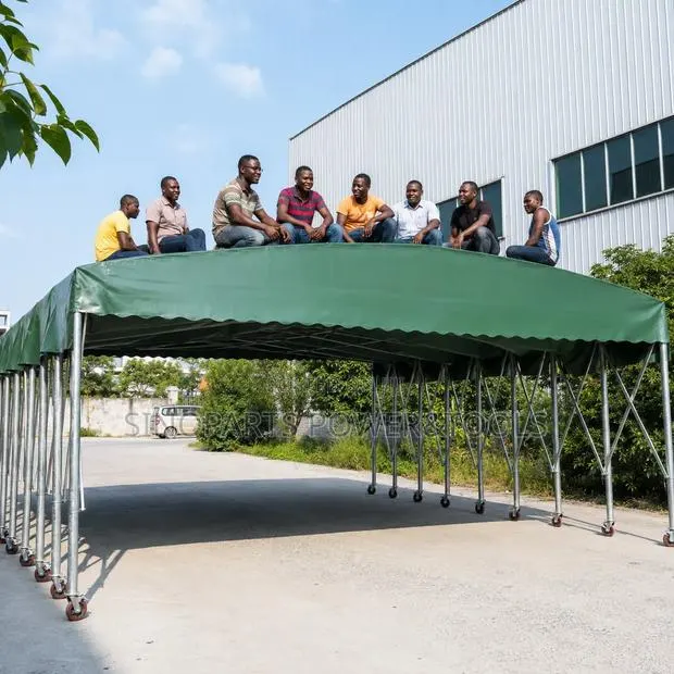 Mobile Retractable Canopy 8m X 5m for Warehouse Car Park · Photo 1