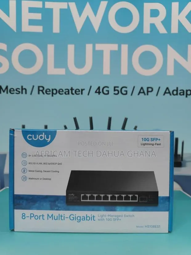 Cudy 8-Port Multi-Gigabit Easy-Managed Switch With 10G SFP+ · Photo 1