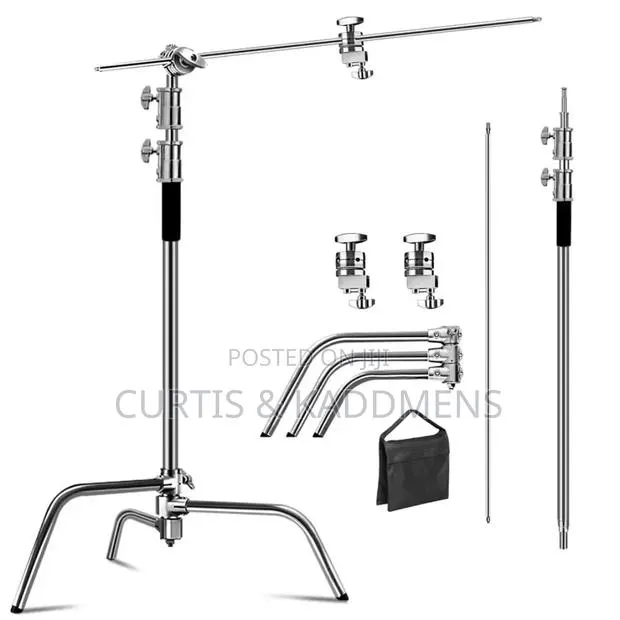 C Stand Heavy Duty For Photo/Video (Upto 20kg Payload) With Sand Bag