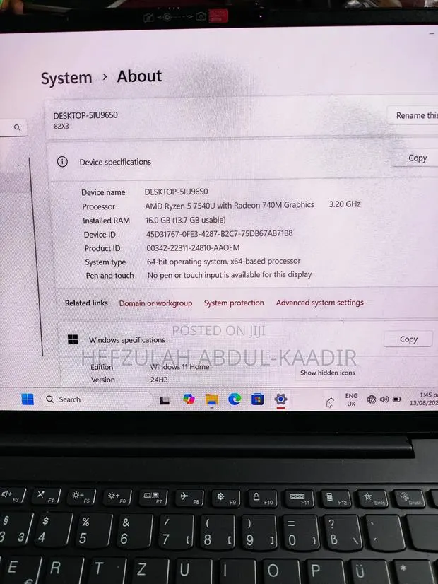 New Laptop Lenovo Yoga 7i 16GB AMD Ryzen 5 SSD 1T · Photo 2
