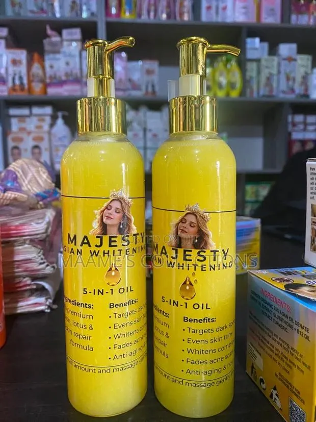 Majesty Asian Whitening 5-in-1 Body Oil ( GH₵ 150 Each ) · Photo 1