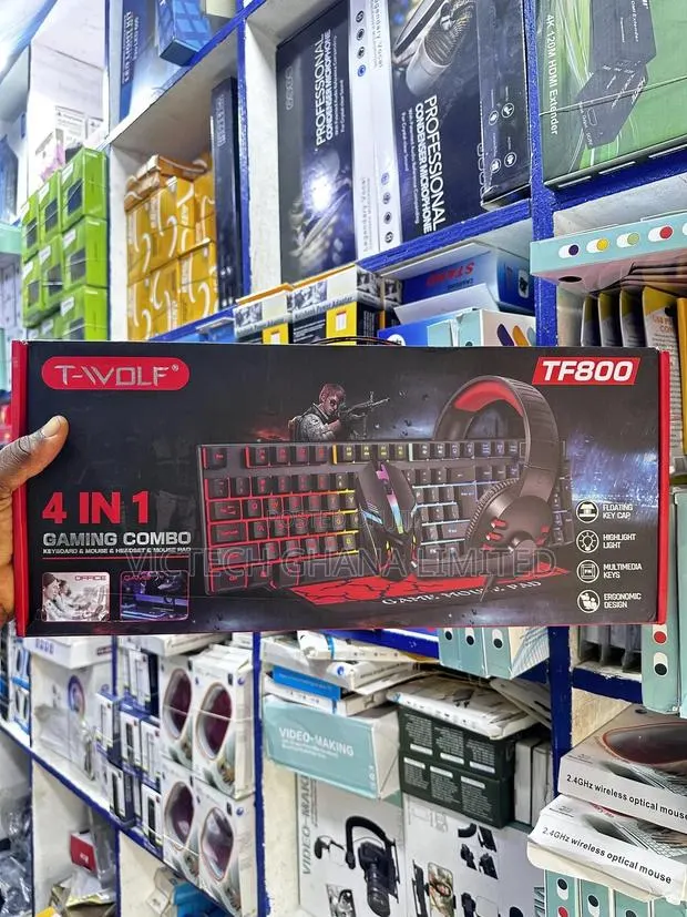 T-Wolf Tf800 4-in-1 Keyboard and Mouse Combo Set · Photo 1