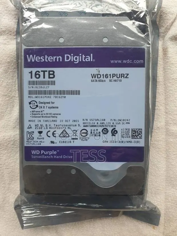 16TB W/D Surveillance HDD 3.5 · Photo 1
