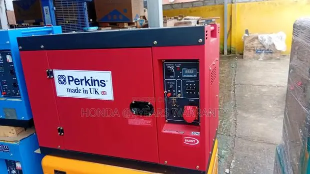 Red and Black Perkins 18kva 20000wax 3phase Diesel Generator · Photo 1