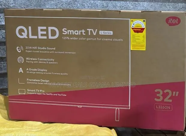 Qled 32"Smart Tv|Itel|One Year Warranty · Photo 1