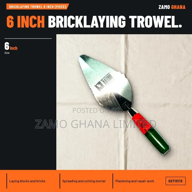 Bricklaying Trowel 6 Inch (Piece) - H · Photo 1
