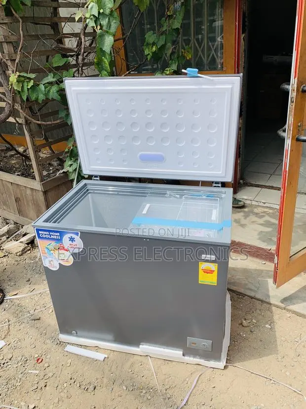 Single Door Cool Price Nasco 318L Chest Freezer - NAS-425FL - Silver · Photo 1