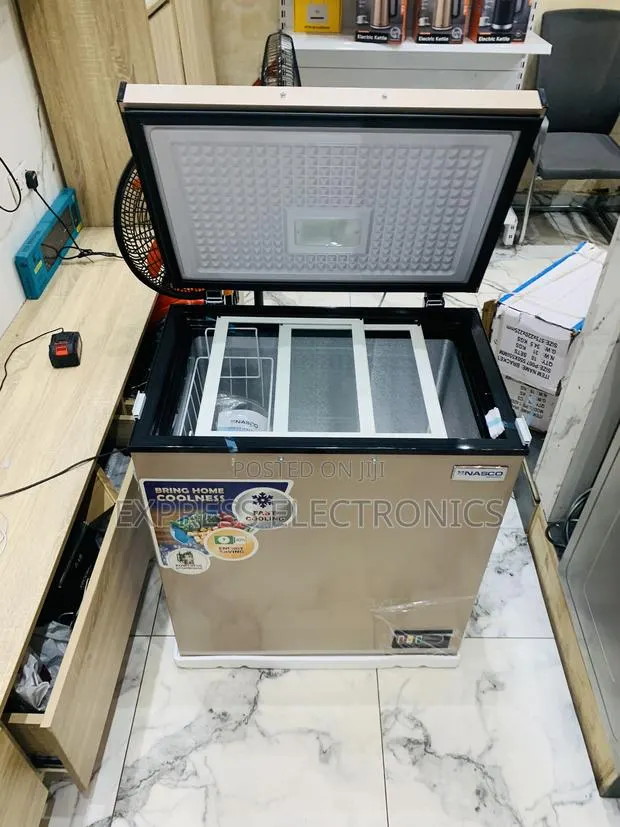 Text Us for Your Chest Gold Color Chest Freezer 150l Nasco Nas-200fl · Photo 1