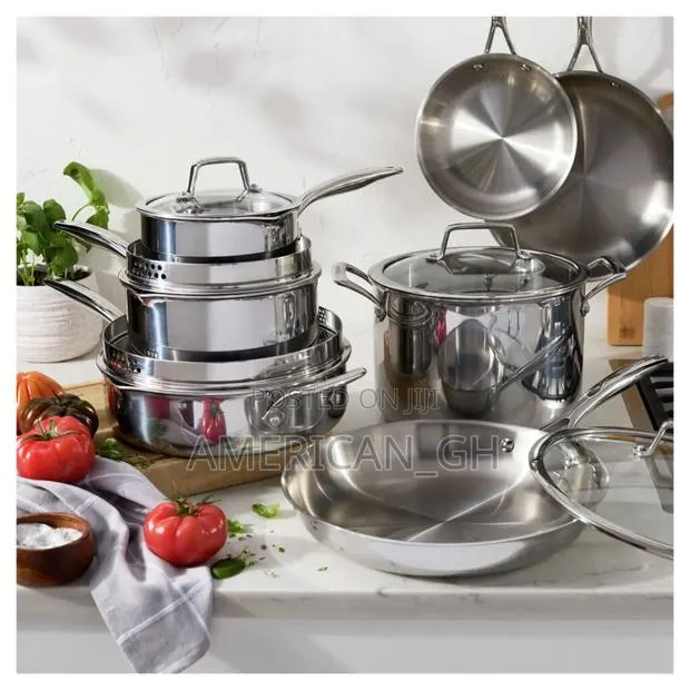 Henckels Tri-Ply Clad Stainless Steel 12-Piece Cookware Set · Photo 1