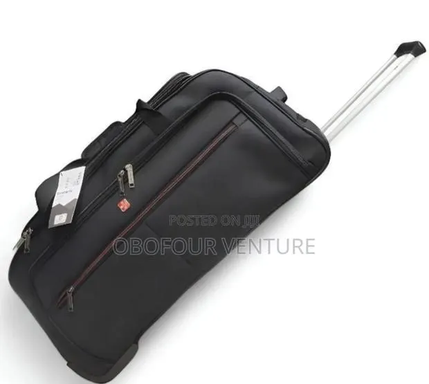 2 Wheel Duffle Trolley Bag Black Colour Withgood Quality · Photo 1