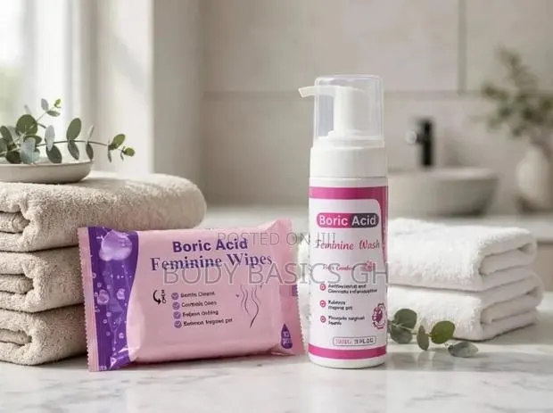 PROMO COMBO Boric Acid Feminine Wash + Wipes for Ladies. · Photo 1