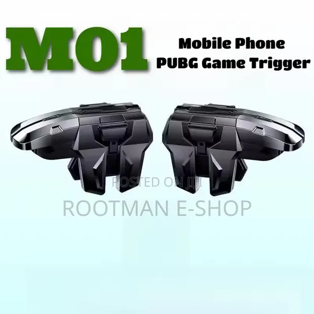 M01 Abs+Alloy 6 Finger Mobile Game Trigger for Pubg Aim Shooter L1 R1 · Photo 1