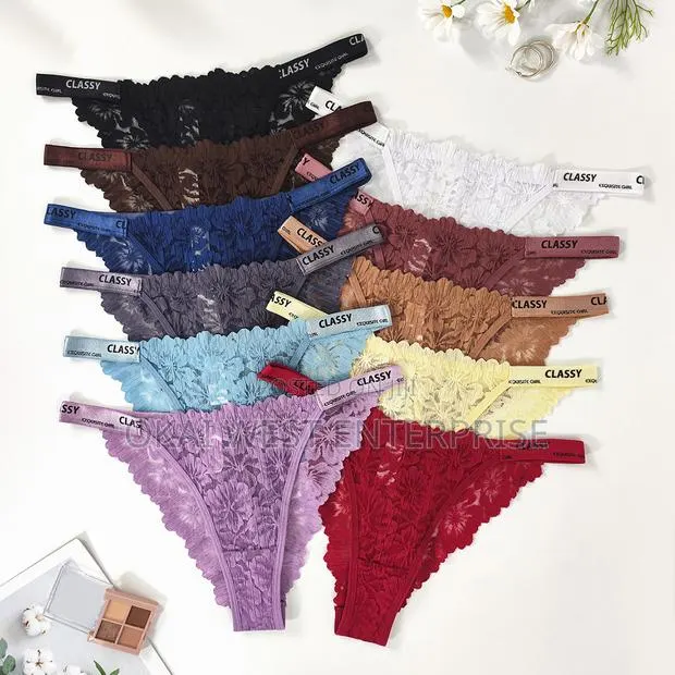 Elegant Floral Lace Thong 3pieces - Comfort Meets Chic Style · Photo 2