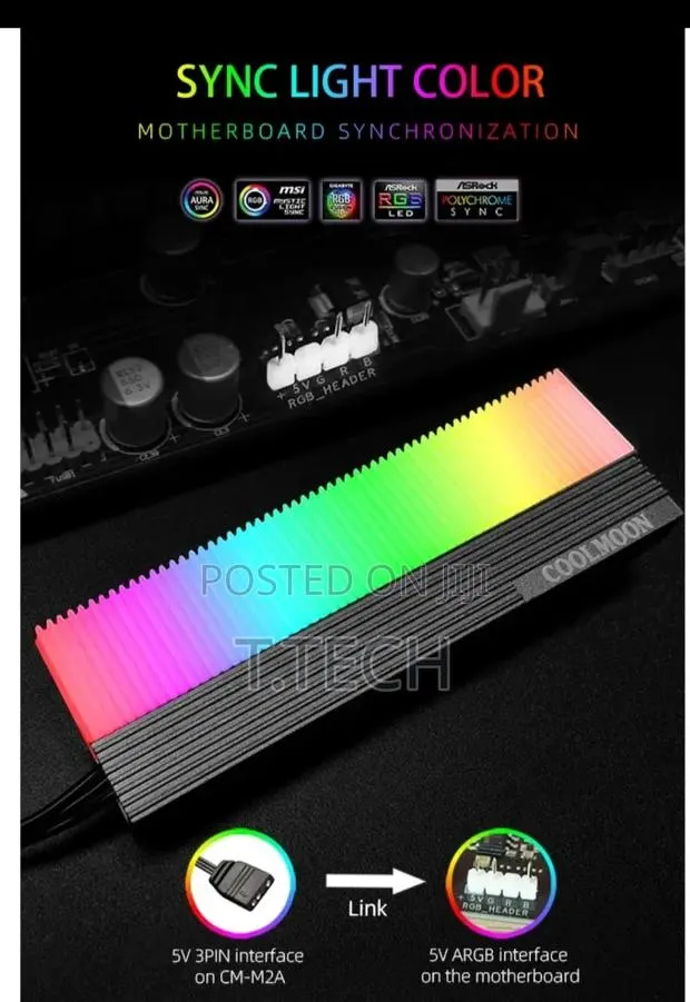 Argb M.2 SSD Shell Radiator · Photo 2