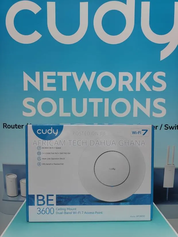 CUDY BE3600 2.5G Wi-Fi 7 Access Point Poe Injector Included · Photo 1