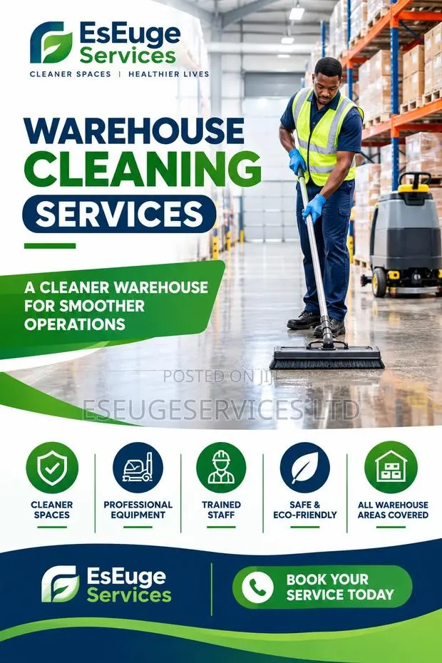 Warehouse Cleaning Services – EsEuge Services · Photo 1