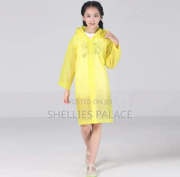 Eva Reusable Rain Coat Rain Ponchos With Hood and Elastic Cuff Sleeve · Photo 1