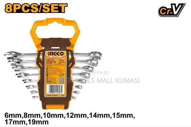 8 PCs Double Open End Spanner Set · Photo 1