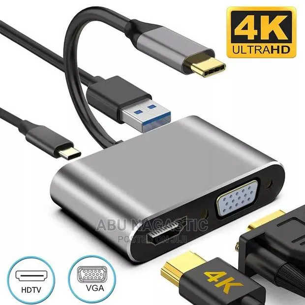 Type C HDMI VGA and USB Converter · Photo 1