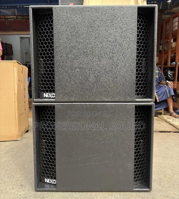 Nexo LS18 High-Power Sub-Bass Loudspeaker Cabinets Stacked Vertically · Photo 1
