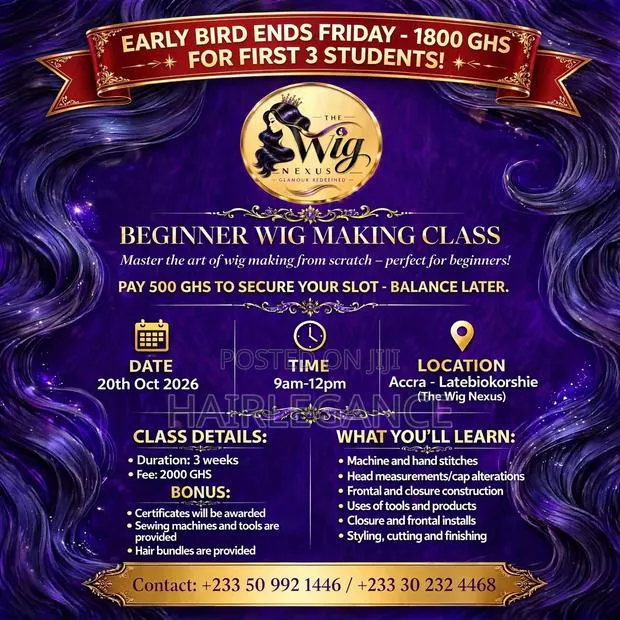 Wig Making Class for Beginners on Going
