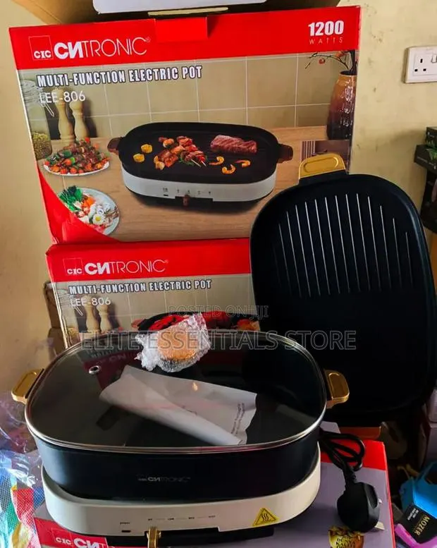 High Quality Multifunctional Electric Cooking Hot Pot With Grill Pan · Photo 1