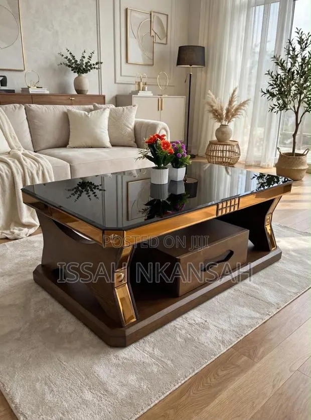 Walnut Brown + Coffee Table + TV Stand · Photo 1