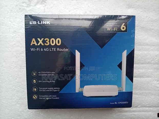 Lblink Ax300 Wifi 6 4g Lte Router Bl-Cpe600eu · Photo 1