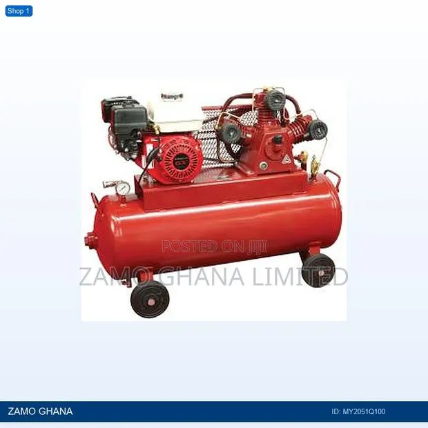 100l + Engine Air Compressor Petrol Red - My2051q100 · Photo 1