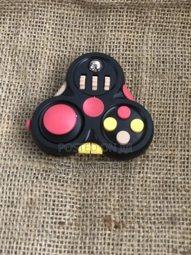 Fidget Pad Controller Toy - Black With Color Buttons · Photo 1