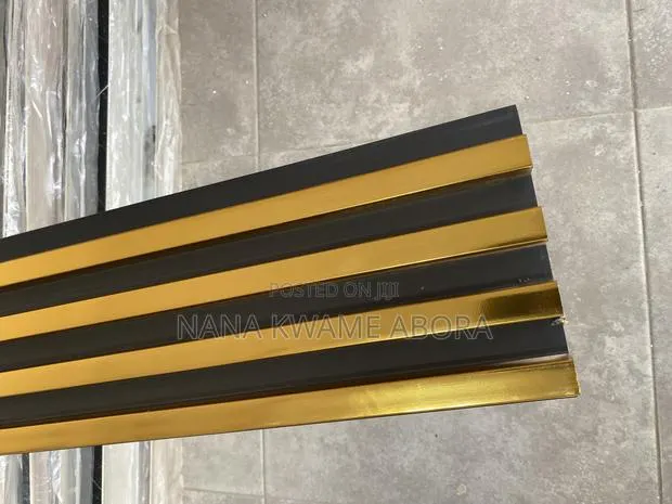 Wall Panels WPC (Mix) Gold Design for Hall, Office or Home · Photo 1