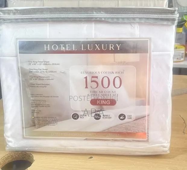 King Size Anti Wrinkle High Quality Bedsheets From USA · Photo 1