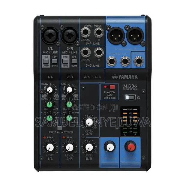 Yamaha Mg06xu 6-Input Mixer With Built-in Fx 2in/2out Usb · Photo 1