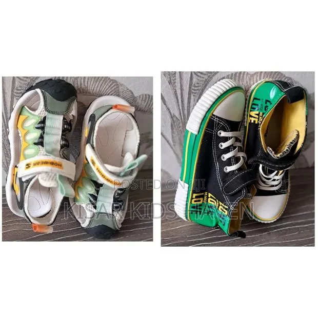 Store Reject Kids Sandals and Shoe Size 30 ( Price for the Two) · Photo 1