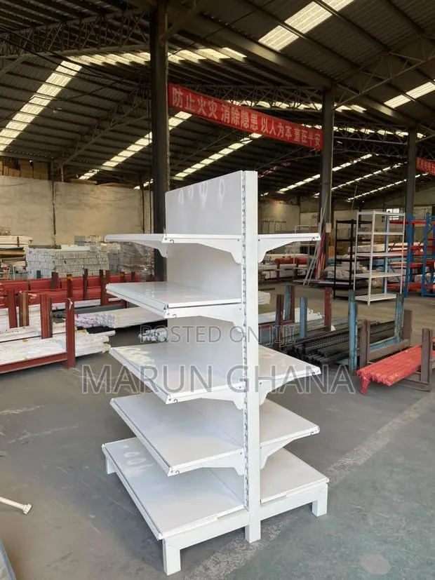 Double-Sided Supermarket Shelves – Adjustable Retail Display Rack · Photo 1