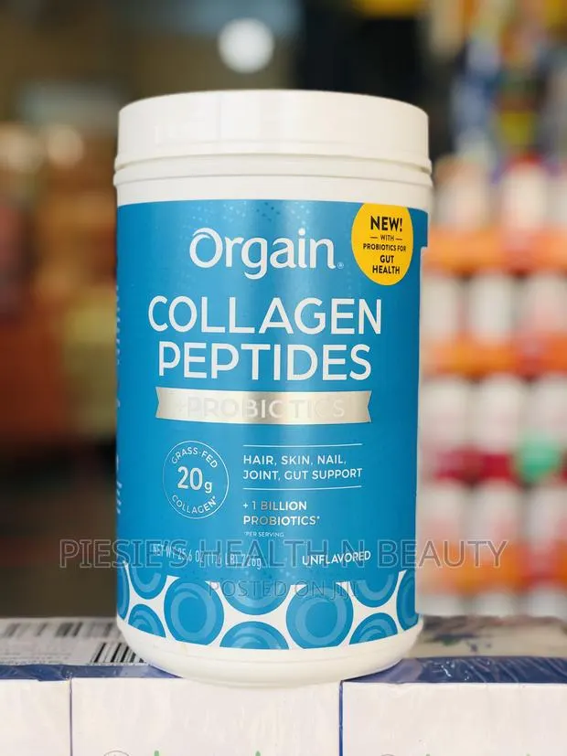 Orgain Collagen Peptides + Probiotics, Unflavored, 1.6 LBS · Photo 1