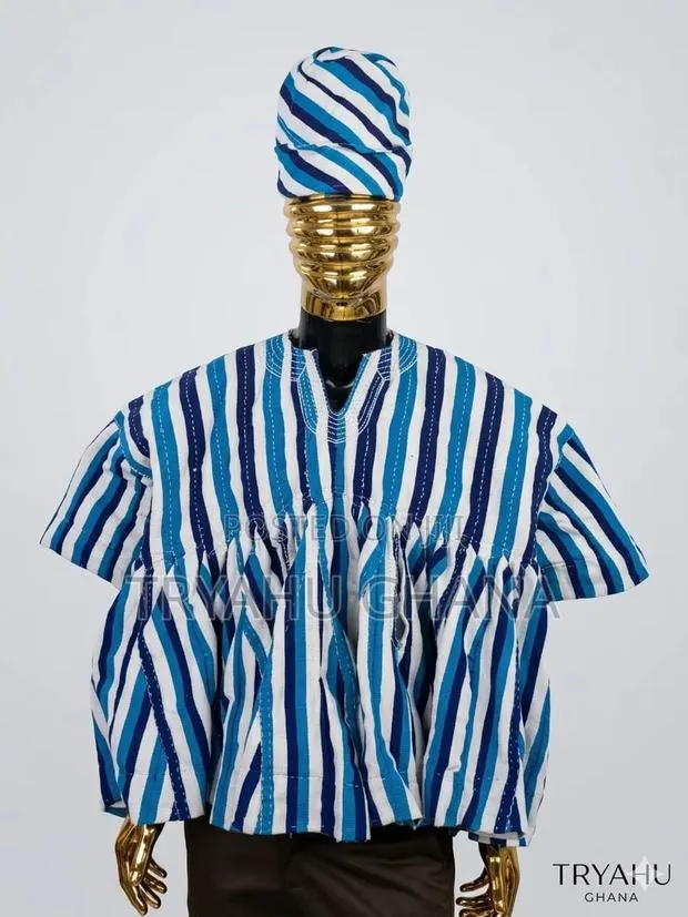 Buy 100% Handwoven Cotton Smocks Online-Tryahu Smock Price in Ghana · Photo 1