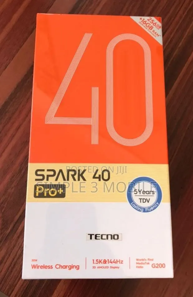 New Tecno Spark 40 Pro+ 256 GB Black · Photo 1